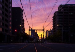 on Toei Streetcar Arakawa Line Omokagebashi